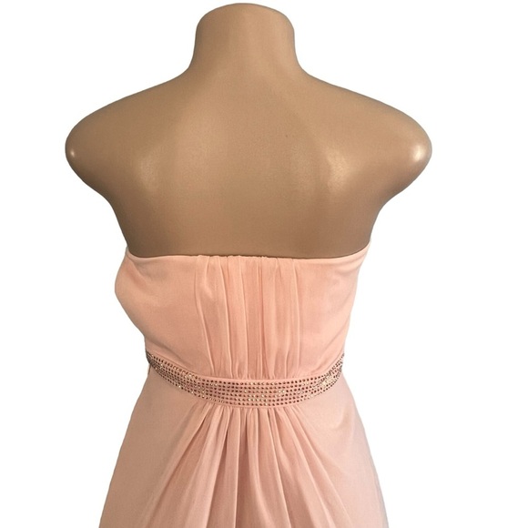 Ted Baker Pastel Pink Silk Strapless Gown - Picture 6 of 9